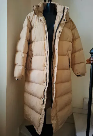 Piumino lungo Tommy Hilfiger Beige