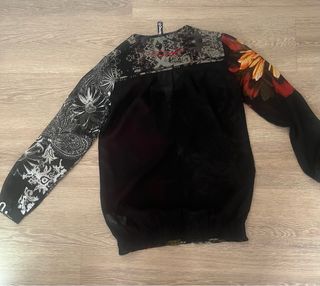 Blusa Desigual Manga Larga Estampada