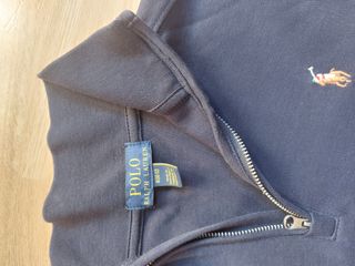 Sudadera Polo Ralph Lauren Azul Media Cremallera