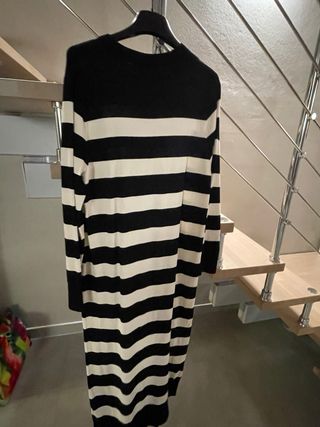 Abito Zara a righe bianche e nere