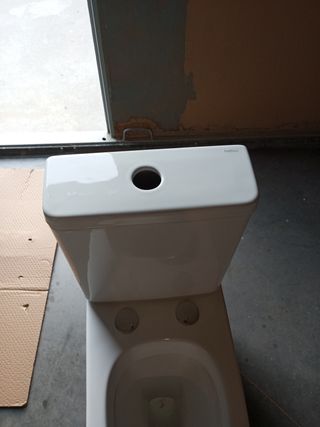 Taza de WC de porcelana blanca