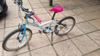 Bici Niña BTWIN Blanca y Azul