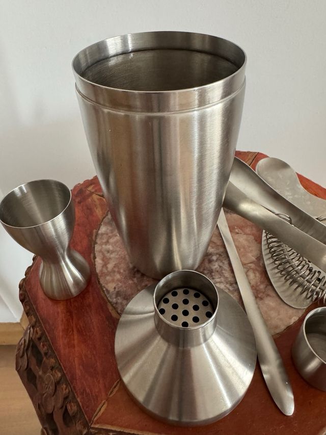 Set Coctelera Acero Inoxidable