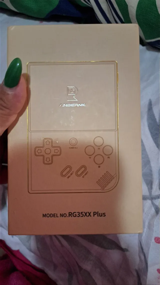 Consola ANBERNIC RG35XX Plus Beige/Oro