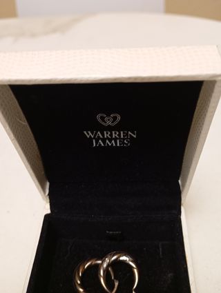 Pendientes Aro Oro 9CT y Plata