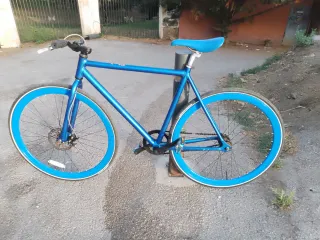Bicicleta Fixie Azul