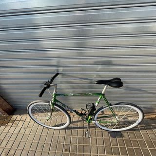 Bicicleta Fixie Verde Ciudad