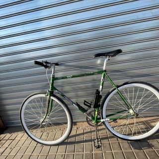 Bicicleta Fixie Verde Ciudad