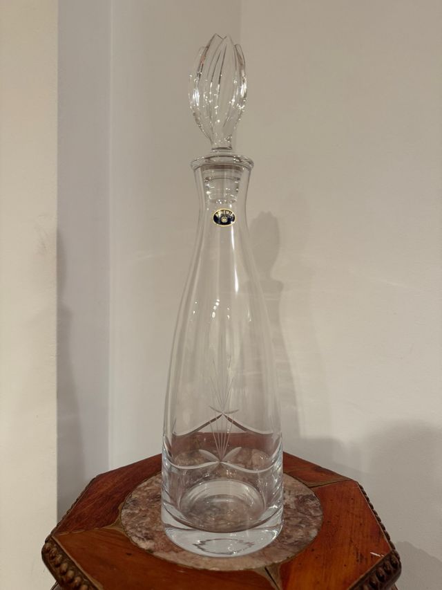 Decantador de cristal para vino