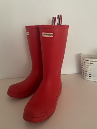 Botas de agua Hunter rojas