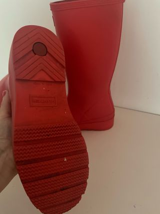 Botas de agua Hunter rojas