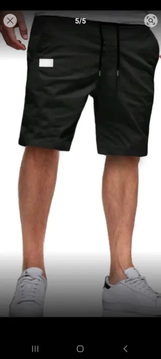 Pantalón corto hombre negro