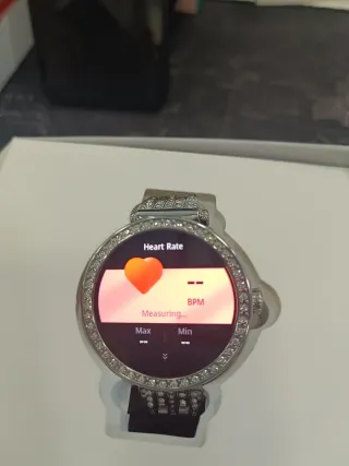 Smartwatch Argento con Cristalli