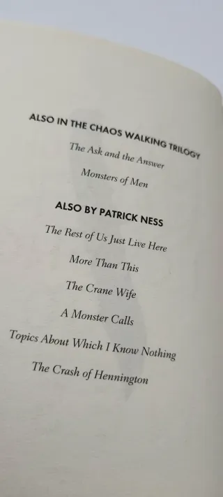 The Knife of Never Letting Go (Chaos Walking)