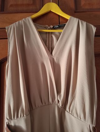 Mono largo Zara beige