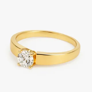 Anillo chapado Gold filled con circonio
