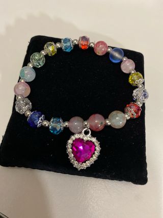 Bracciale Swarovski cuore rosa