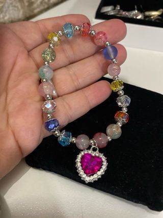 Bracciale Swarovski cuore rosa
