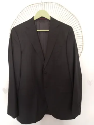 Chaqueta de vestir hombre negra