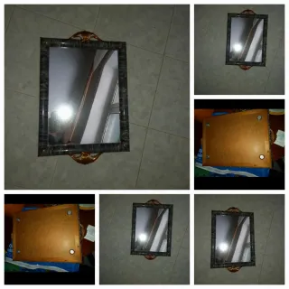 Vassoio vintage con specchio