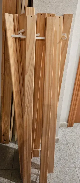 Triple litera madera maciza pino blanco rosado