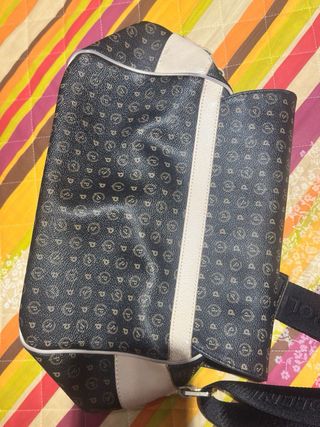 Borsa Pollini monogram beige e marrone