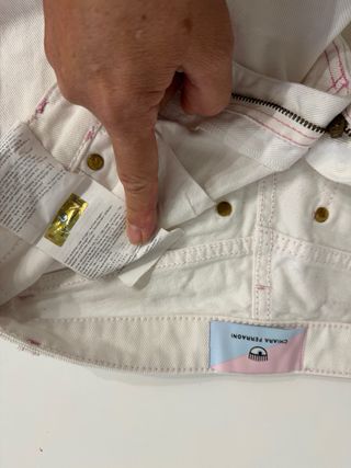 Pantalón corto vaquero blanco Chiara Ferragni