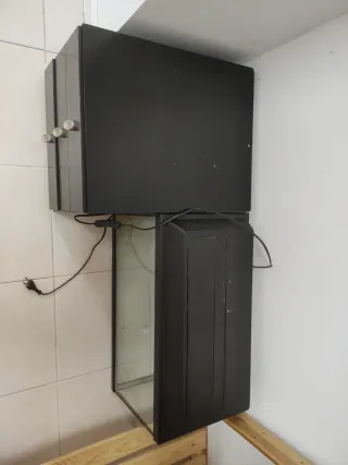 Conjunto Aquário Preto e Transparente