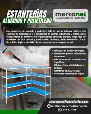 Estantería modular Edenox aluminio y polietileno