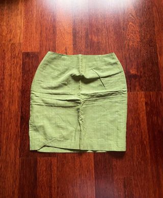 Conjunto Traje Vintage Mujer L Verde Chaqueta Fald