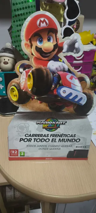 Cartelería Mario Kart World Switch