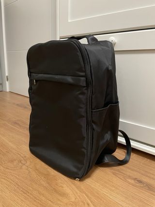 Mochila avión negra 38x18x25