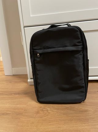Mochila avión negra 38x18x25