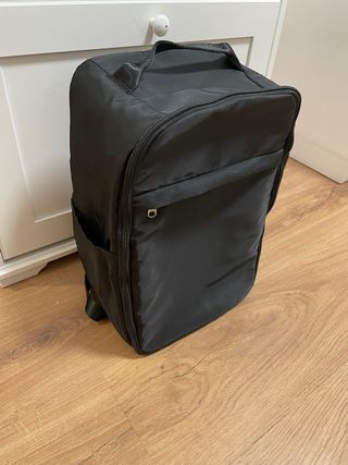 Mochila avión negra 38x18x25