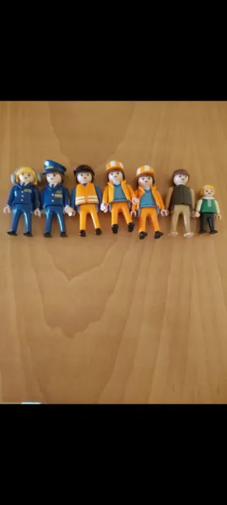 7 Muñecos Playmobil Profesiones