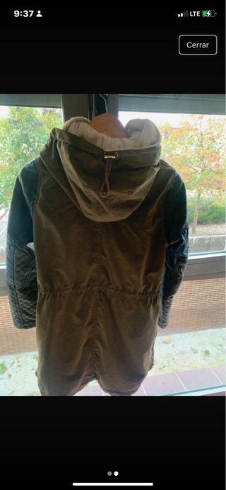 Parka verde militar calentita