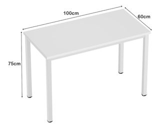 Mesa de despacho blanca moderna