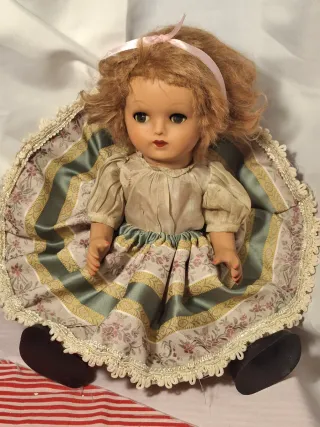 Bambola fine anni '40 composito h.35cm