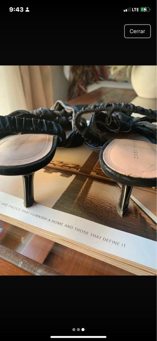 Zapatos Zara Negros con Lazos