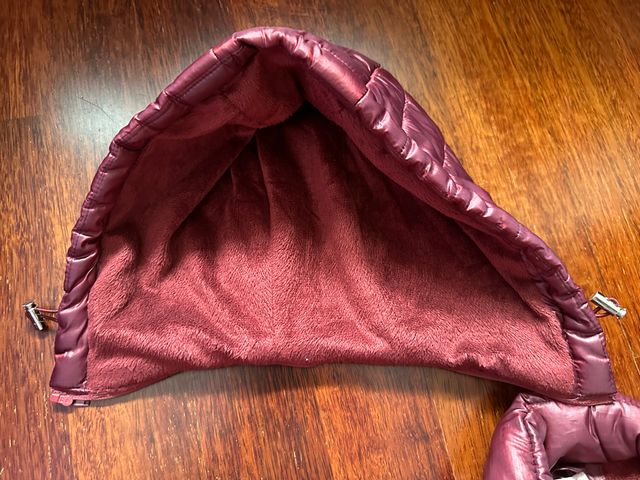 Abrigo Acolchado Burdeos Mujer XL Boutique Local