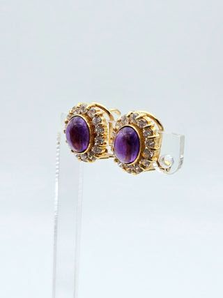 Pendientes de Oro 18K, Piedra Central, 3,57gr, 1cm