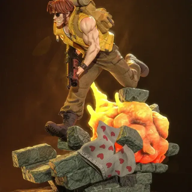 Figura Tarma Roving Metal Slug Resina 37cm