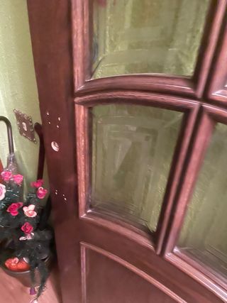 Puerta madera maciza