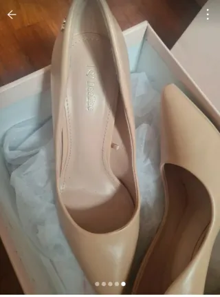 Zapatos Stilettos Beige