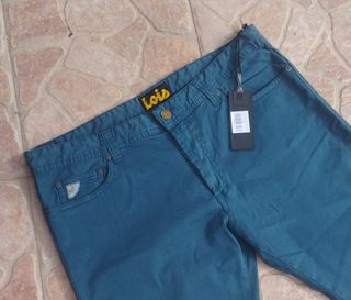 Pantalón Lois Talla 36 Azul Verdoso Hombre