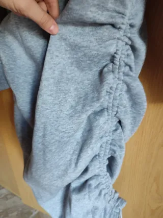 Abito felpa grigio taglia S ma veste ML
