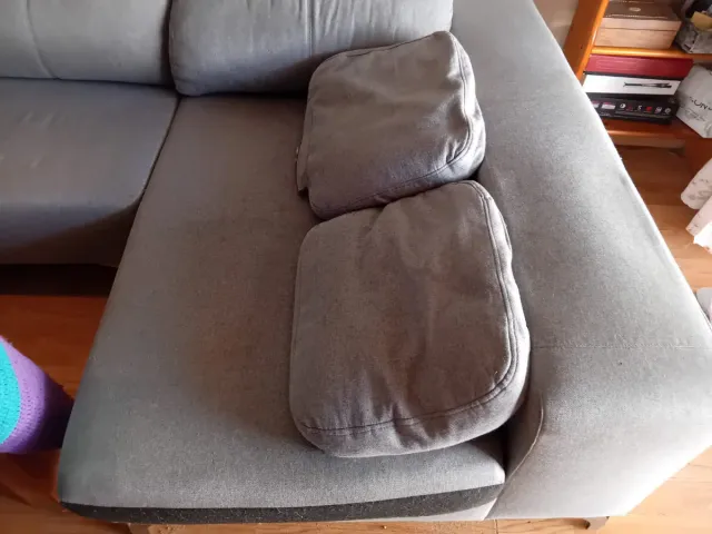 Sofá Chaise Longue Gris