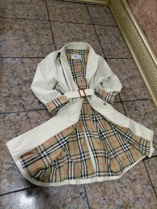 Gabardina Burberrys Vintage Beige