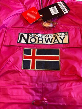 Anorak Geographical Norway Rosa Talla XL