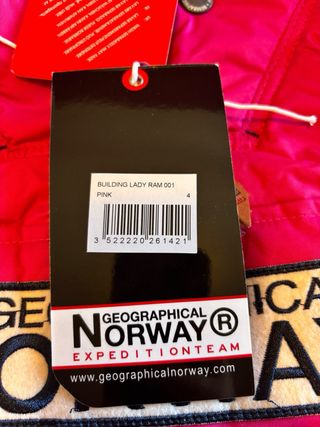 Anorak Geographical Norway Rosa Talla XL